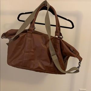 H&M faux leather duffel